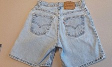 Vintage 90's Levi 550 Relaxed Fit, Size 7 Shorts, Juniors