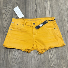 NWT Citizens of Humanity Twill Cheeky Jean Shorts Mid Rise Denim Marigold Sz 27