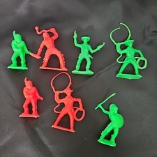 VTG 2.75" TIM MEE WESTERN Green  Orange / Red Cowboys  INDIANS