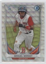 2014 Bowman Prospects Chrome Silver Wave Refractor 11/25 Manny Margot Manuel gh4