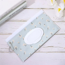 EVA Baby Wet Wipe Pouch Portable Wipes Holder Case Flip Cover Snap-Strap Reusabl