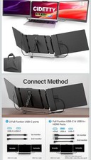 Laptop Screen Extender, 14'' FHD 1080P IPS Ultra-Thin Dual/Triple Monitor..