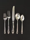 VINTAGE ROYAL DANISH INT’L STERLING  5-Pc PLACE SETTING FREE SHIPPING & INSURED