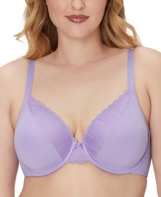 MAIDENFORM Comfort Devotion Extra Coverage Lace Underwire Bra 38C Purple 09404