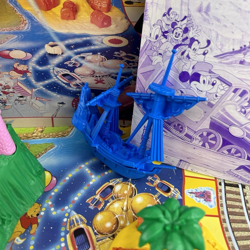 Euro Disneyland Board Game 1992 Vintage MB Disney 99% Complete Missing 1 Piece - Image 3 of 4