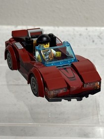 Lego City High Speed Chase Red Sports Car & Cop Car 2 Figures 60138 w/ Manuals