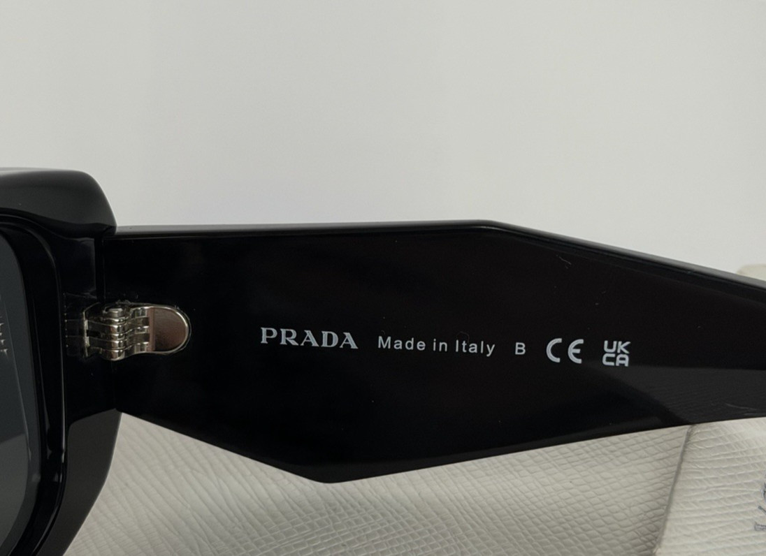 Prada PR 17WS Symbole Rectangular Sunglasses in B… - image 6