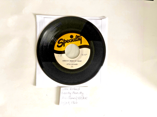 Little Richard Directly From My Heart 45 RPM 1960 Specialty VG+ / Exc Play Test - Picture 3 of 3