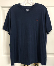 Polo Ralph Lauren size M navy regular fit short sleeve v-neck T Shirt men's