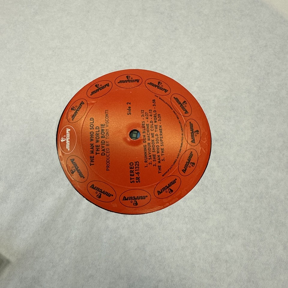 David Bowie Man Who Sold The World Vinyl Record LP Mercury SR61325 ...