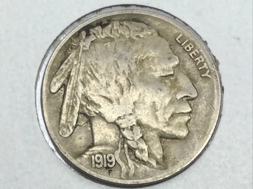 1919-P Buffalo Nickel in extra fine
