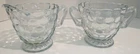 Vintage 1940's Anchor Hocking Blue Bubble Sugar & Creamer Set
