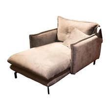 Benformato Loveseat Lava Stoff 6903 Orsa Hellblau Blau Fuß Metall 