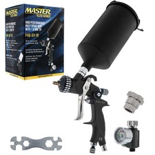 Master 33 Series Hvlp Spray Gun 1.8mm Tip Air Regulator Auto Paint Primer