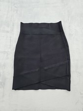 BCBG MaxAzria Bandage Pencil Skirt Blavk Size M Medium Bodycon Stretch