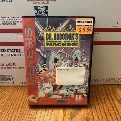 Sega Genesis Dr. Robotnik's Mean Bean Machine No Manual