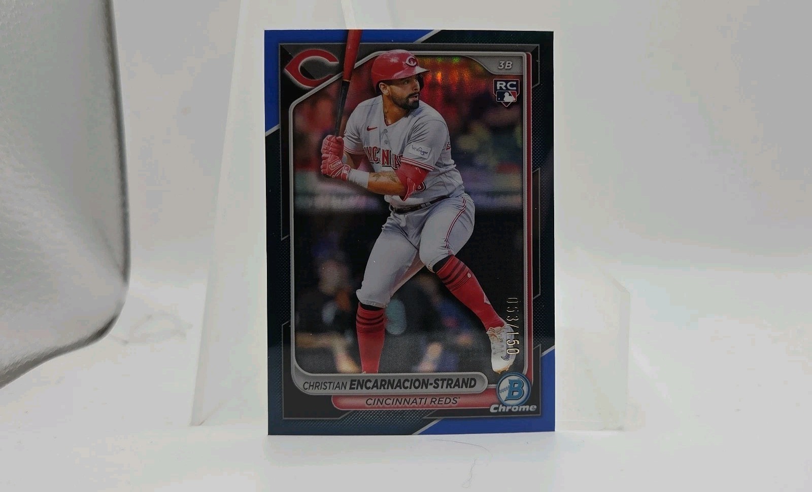 2024 Bowman Chrome - Christian Encarnacion-Strand #91 Blue Refractor /150 (RC)