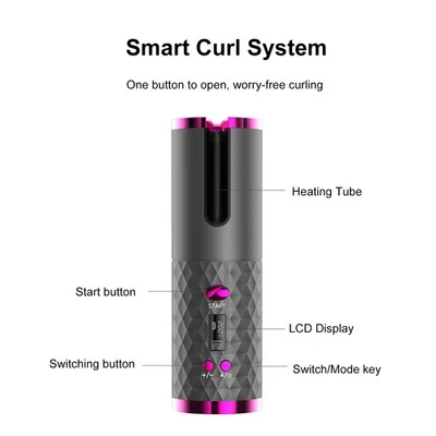 MARKENLOS Electric Curling Iron Wireless Charging Curling Iron Fully Automatic Rotating