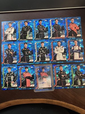 2025 Topps Chrome Sapphire Formula 1 F3- 23 Base Bundle + Auto Del Pino 1st
