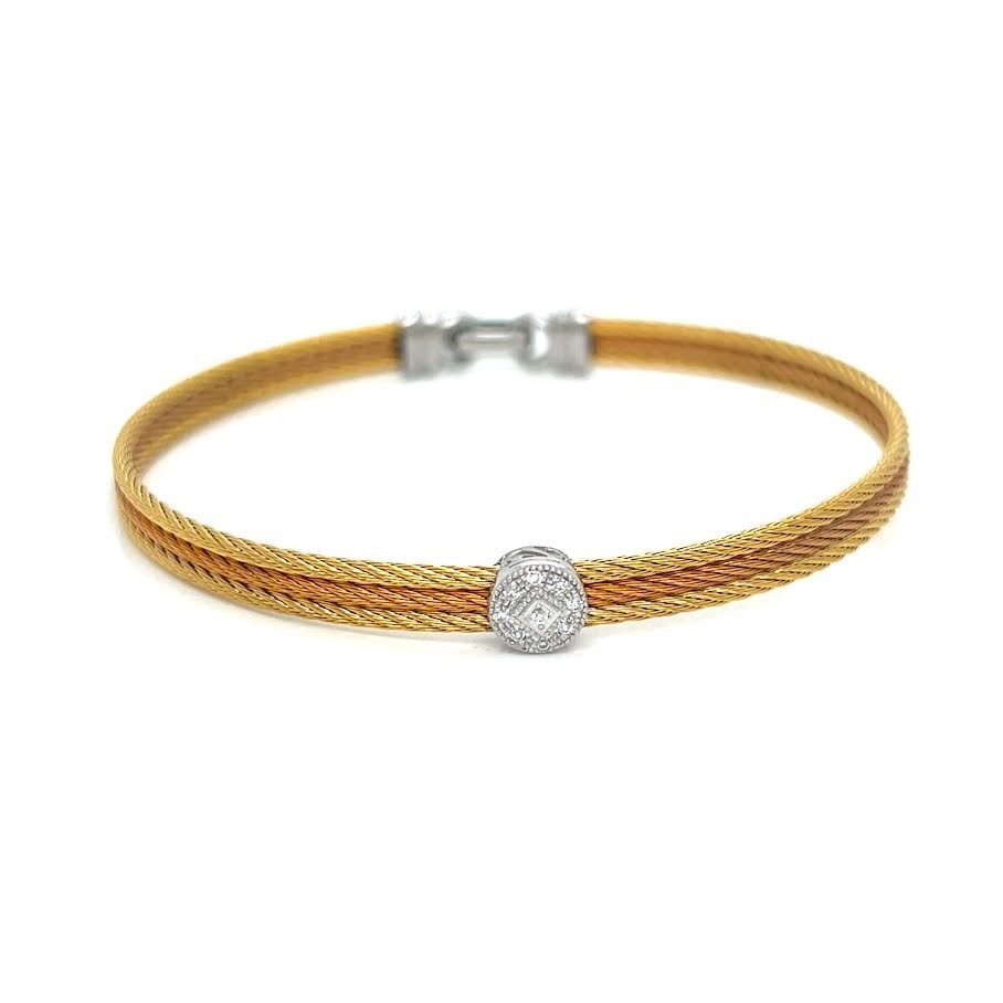 ALOR SINGLE ROUND CLASSIC STACKABLE BRACELET 6.5 … - image 1