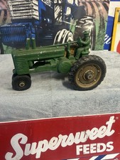 Arcade John Deere Model A Tractor with Farmer Cast Iron