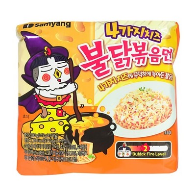 Samyang Buldak 4 Käse Sorten Ramen Nudeln Samyang Cheese quattro 580g