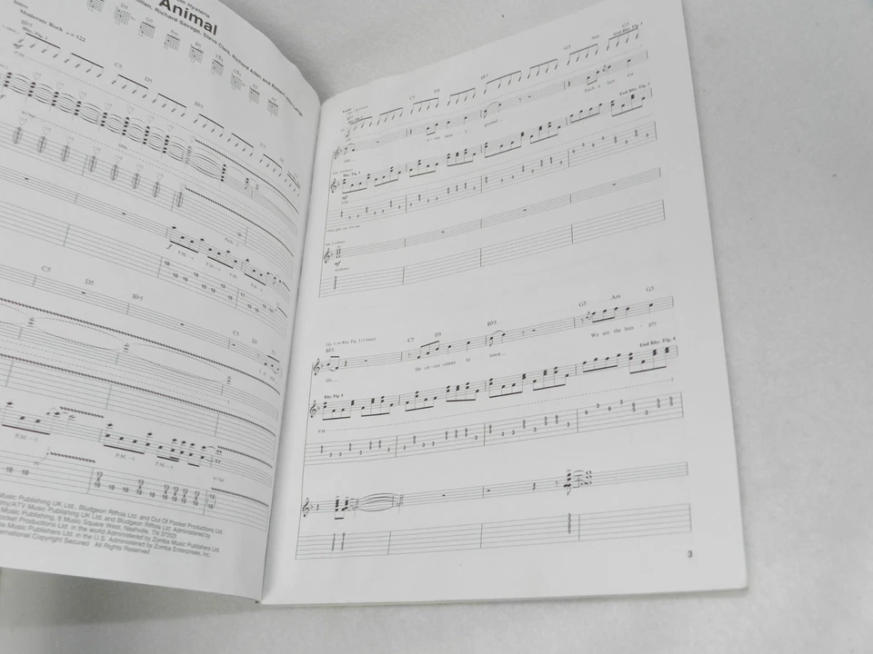 Def Leppard The Best Of Guitar Tab Piano Sheet Music Song Book - Image 4 of 4