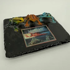 ⭐ Budweiser Frogs Slate Plaque "This Bud's For You" Hydroplane Art 5-9-2000 Rare