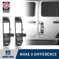 Hooke Road Folding Door Hinge Steps Fit Jeep Wrangler 2018-2025 Jl Gladiator Jt Hooke Road Folding Door Hinge Steps Fit Jeep Wrangler 2018-2025 Jl Gladiator Jt