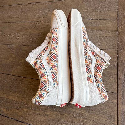 VANS Old Skool 36 DX Anaheim Factory Tile Check Floral Skate Shoes M11/ W 12.5 VANS Old Skool 36 DX Anaheim Factory Tile Check Floral Skate  main image 4