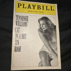 Cat On A Hot Tin Roof Broadway Playbill (July 1990) Kathleen Turner