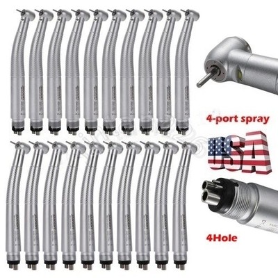 Dental LED E-generator Fiber Optic / High Speed Handpiece 4 Water spray 4 Holes
