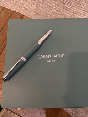 Caran D'Ache Alpine Blue LÉMAN  Füllfederhalter Geschenkset