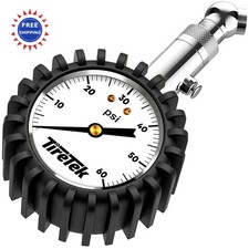 Tire Pressure Gauge 60 PSI Cars ANSI Certified Premium Tires Easy Read Glow