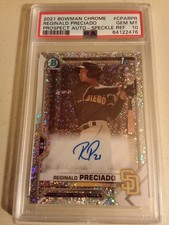 2021 Bowman Chrome Reginald Preciado #83/299 AUTOGRAPH REFRACTOR #CPARPR PSA 10