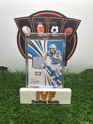 2021 Immaculate Collection numbered Christian McCaffrey Patch /22 #INM-CM