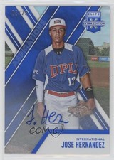 2017 Panini Elite Extra Edition Aspirations Blue 5/25 Jose Hernandez Auto 0c6