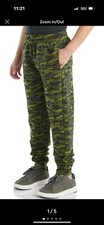 Carhartt Boys Fleece Camo Logo Sweatpants Joggers Size L New
