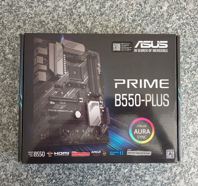 NEU ASUS Prime B550-Plus ATX Mainboard Sockel AM4 M.2/USB3.2/HDMI/DVI/VGA