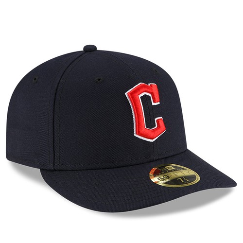 Men's New Era Navy Cleveland Guardians Authentic Collection On-Field Road Low - 第 3/6 張圖片