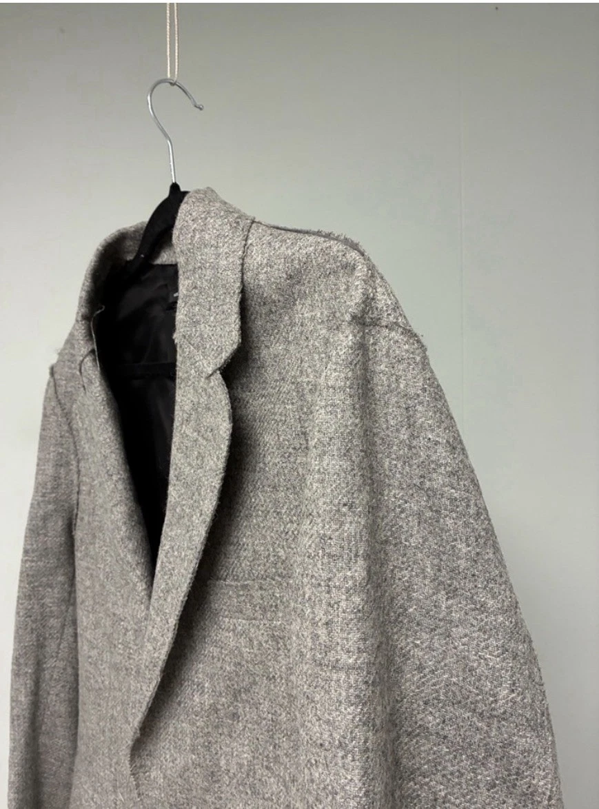 $1695 Brand New R13 Oversized Ragged Blazer Grey Small - product detail image 8