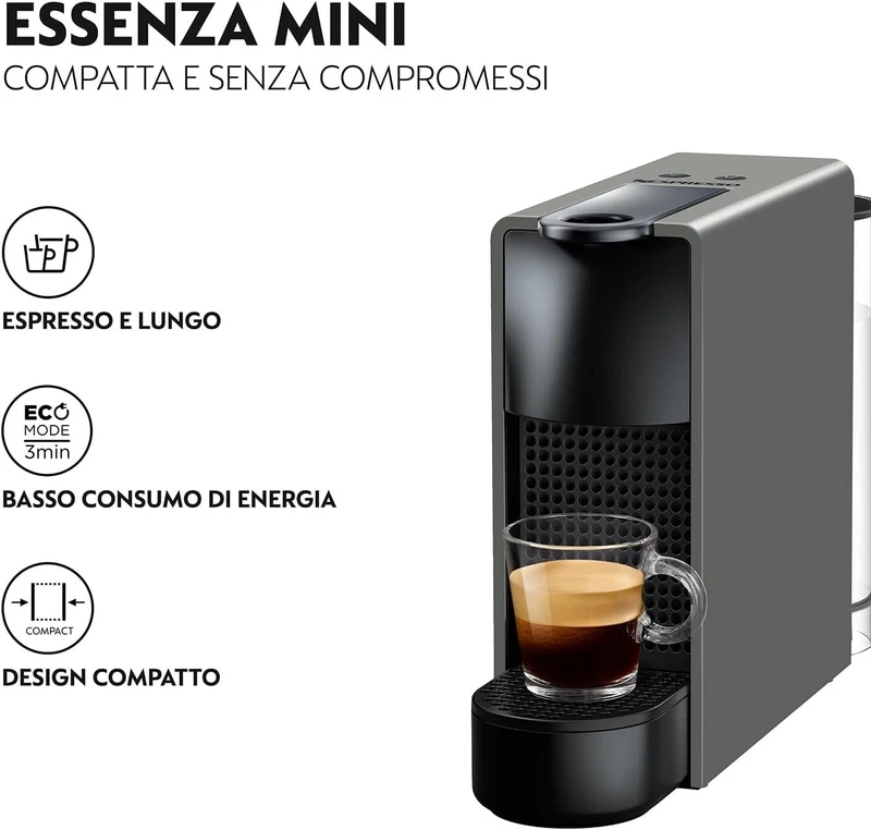 Macchina Caffè Espresso Caffettiera Elettrica KRUPS Essenza Mini NESPRESSO, fotografia 8 di 12