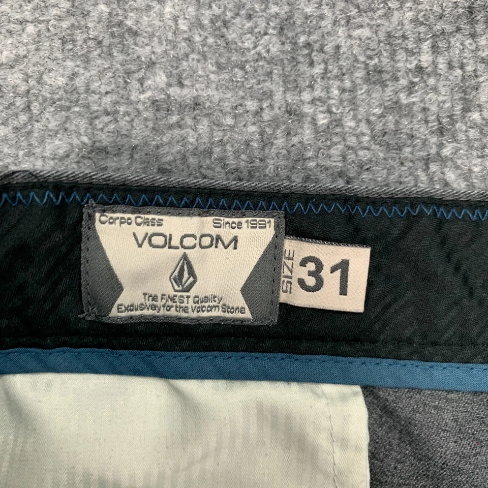 Volcom Walkshorts Mens 31 Graphite Flat Front Relaxed Fit Frickin Modern Chino - Image 4 of 4