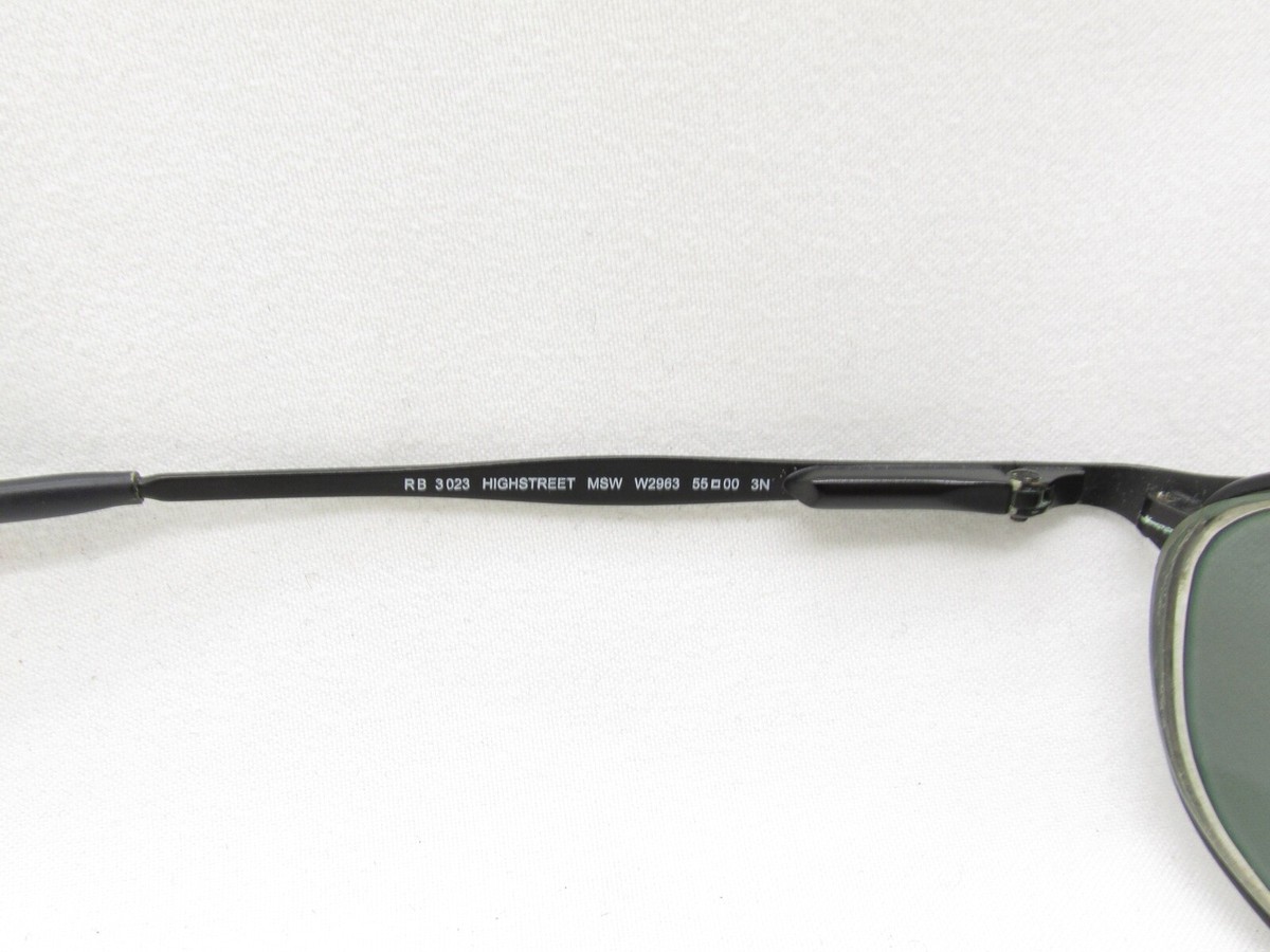 RAY-BAN HIGHSTREET RB 3023 W2963 SPORTS WRAP EYEGLASSES 