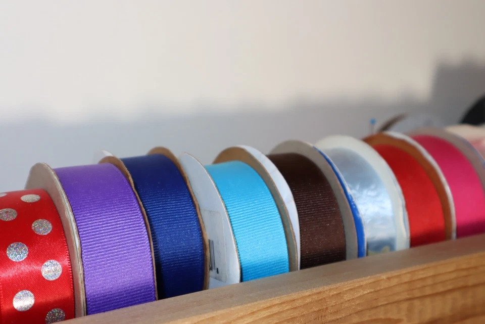 Ribbon Lot 100’s of spools 3/8”, 5/8”, 7/8”, 1/2” - Image 2 of 4