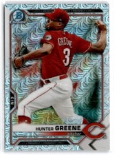 2021 Bowman Chrome Hunter Greene Mega Box Mojo Refractor #BCP-127 Reds 