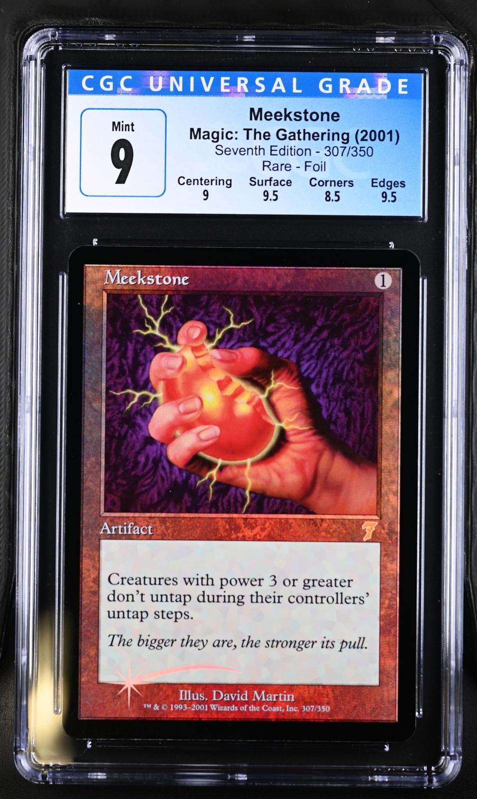 MEEKSTONE 7th Edition Foil Rare CGC 9 Mint MTG [Nostalgium]