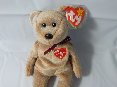 1999 signature bear beanie baby worth
