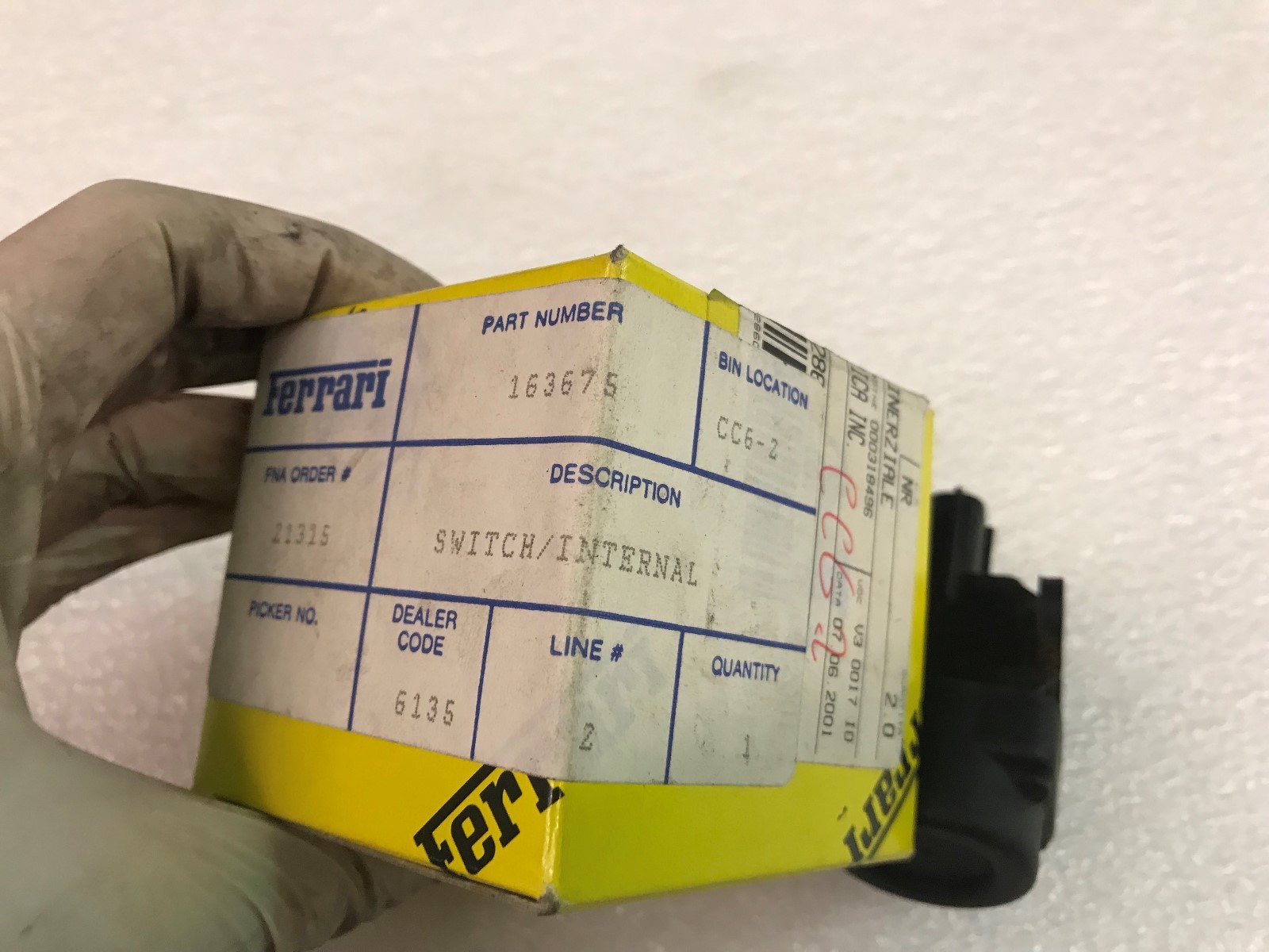 FERRARI 458 488 360 612 456 575 FF F12 MASERATI INERTIAL SWITCH OEM NEW 163675