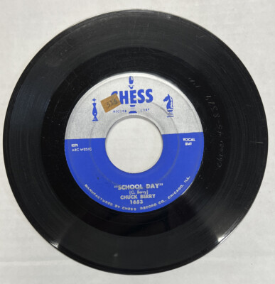 45 rpm Vintage 7” Vinyl Single Hit Record Chuck Berry School Day Ring ...